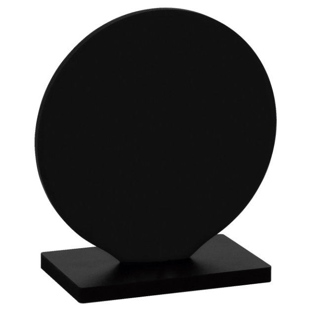 Imagem de PORTA PLACA EM MDF PARA PLACA DE HOMENAGEM REDONDA - 16 X 15 CM - PLMM-140-PT
