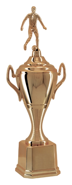 Imagem de TROFÉU MÉDIO TAÇA EM POLÍMERO METALIZADO NA COR BRONZE - 43 CM - 401633-BZN