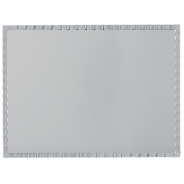 Imagem de PLACA DE HOMENAGEM DE ALUMÍNIO NA COR PRATA COM BORDAS EM ALTO RELEVO - 16X12 CM - PL-PR-9720