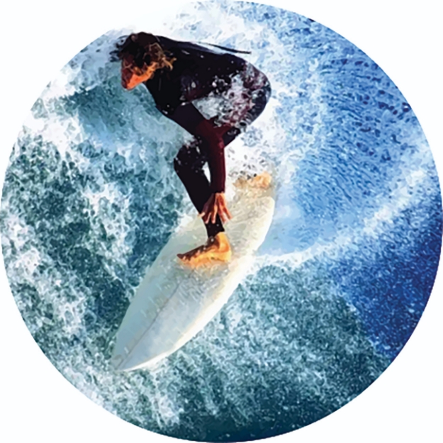 Imagem de ADESIVO MODALIDADE SURF EM VINIL PARA MEDALHA - DA-35-SU