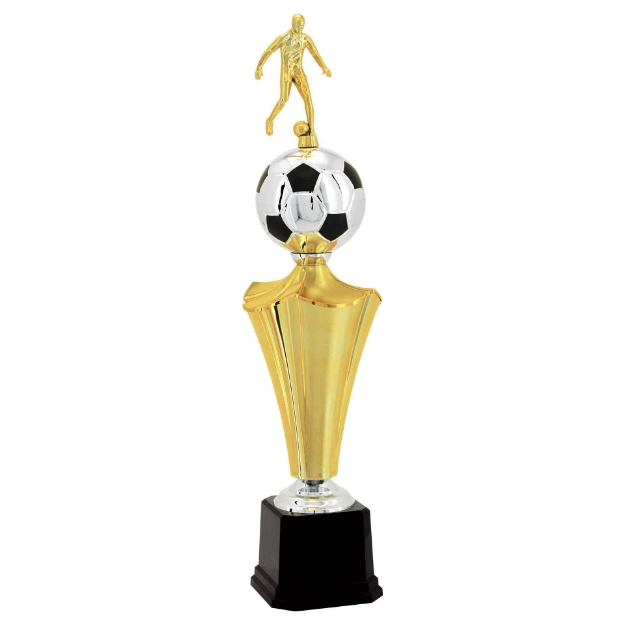 Imagem de TROFÉU PARA FUTEBOL EM POLÍMERO METALIZADO - 73 CM - 401171-PT